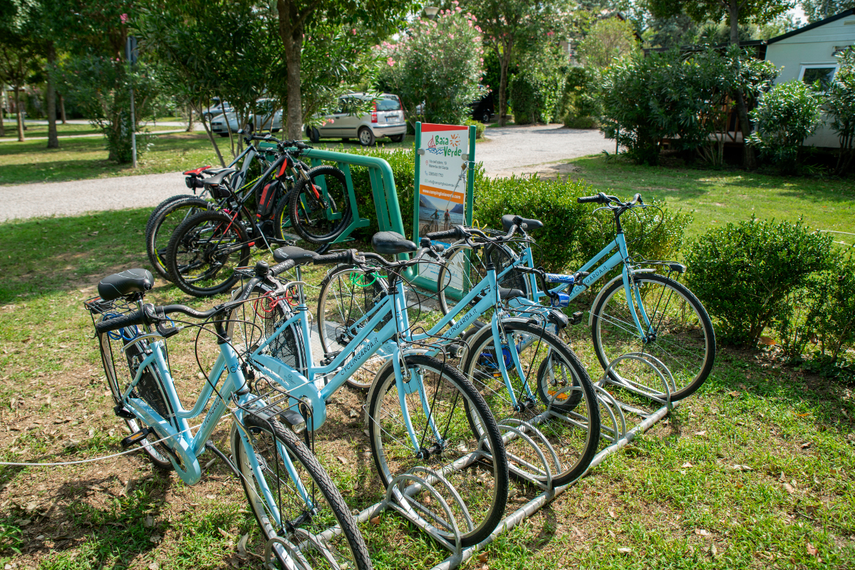 noleggio bici camping lago di Garda baia verde